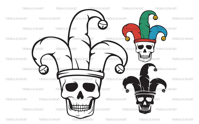 Joker skull SVG TribaliumArtSF 