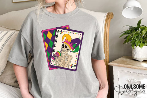 Joker Tarot Mardi Gras PNG Sublimation Sublimation Owlsome.Designs 