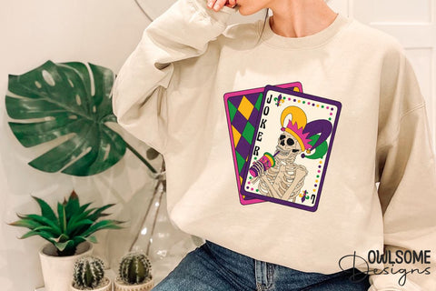 Joker Tarot Mardi Gras PNG Sublimation Sublimation Owlsome.Designs 