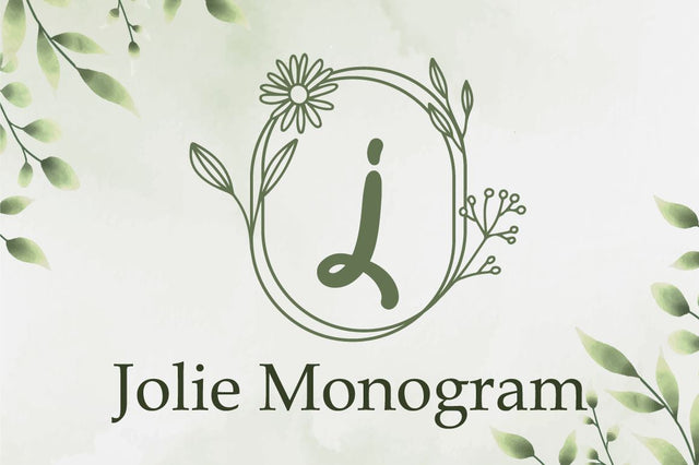 Jolie Monogram Font Attype studio 