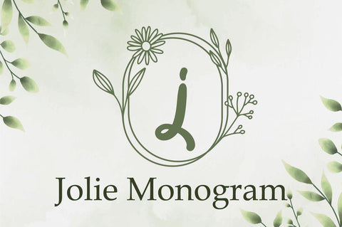 Jolie Monogram Font Attype studio 