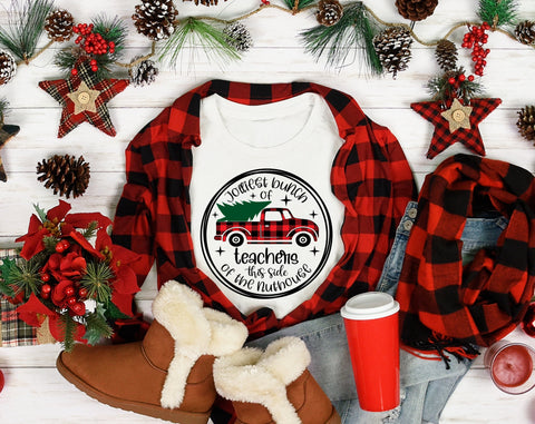 Jolliest Bunch Of Teachers This Side Of The Nuthouse SVG SVG HappyDesignStudio 