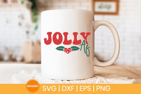Jolly af | Christmas svg quote SVG Maumo Designs 