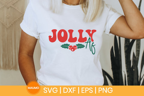 Jolly af | Christmas svg quote SVG Maumo Designs 