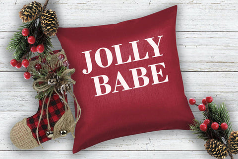Jolly Babe Christmas SVG SVG Style and Stencil 