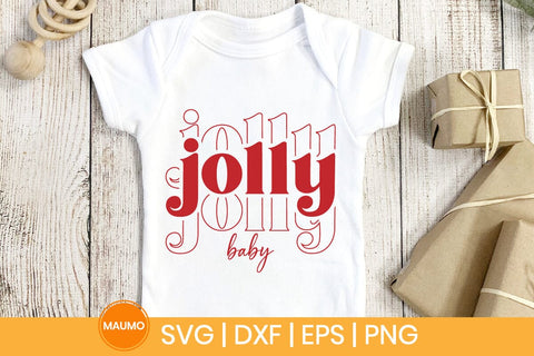 Jolly baby, Christmas svg quote SVG Maumo Designs 