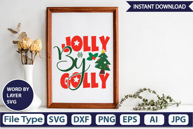Jolly By Golly SVG Cut File SVGs,Quotes and Sayings,Food & Drink,On Sale, Print & Cut SVG DesignPlante 503 