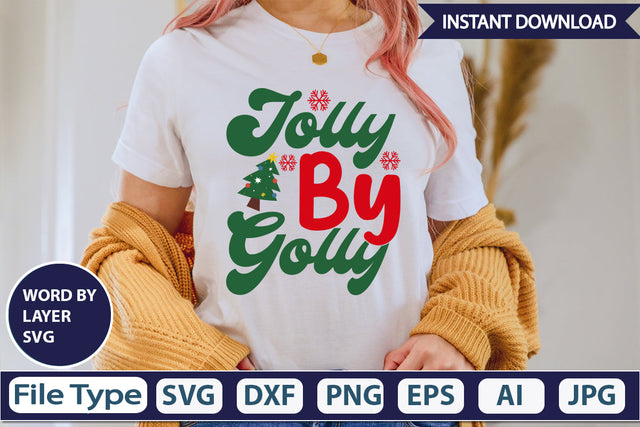Jolly By Golly SVG Cut File SVGs,Quotes and Sayings,Food & Drink,On Sale, Print & Cut SVG DesignPlante 503 
