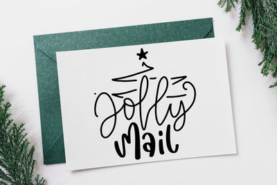 Jolly Mail SVG Christmas Gift Quotes Christmas Cards SVG dapiyupi store 