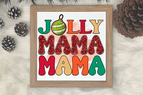 Jolly mama Sublimation PNG, Sublimation Christmas Design Sublimation Regulrcrative 