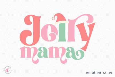 Jolly Mama SVG, Retro Christmas SVG Design SVG CraftLabSVG 