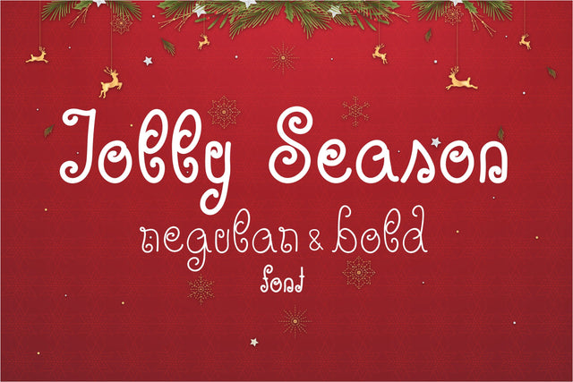 Jolly Season Font - Regular & Bold Font MasterFontStore 