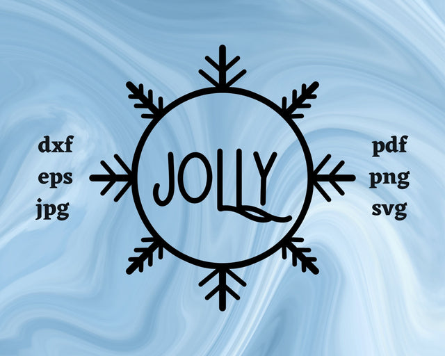 Jolly Snowflake SVG Cut File SVG Northern Light SVG 