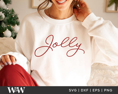 Jolly SVG | Christmas SVG SVG Wood And Walt 