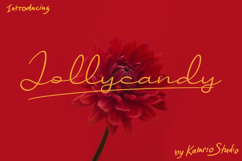Jollycandy | Handwritten Script Font Font Katario Studio 