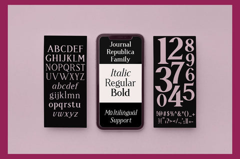 Journal Republica Font Wildan Type 