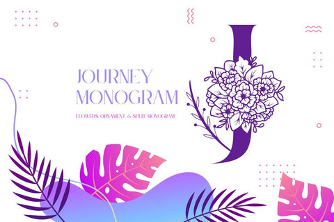 Journey Monogram SVG yumnatype 