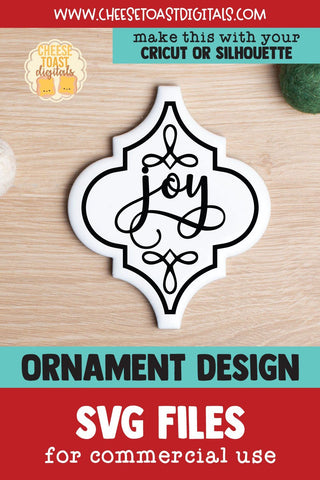 Joy | Arabesque Tile Ornament SVG SVG Cheese Toast Digitals 