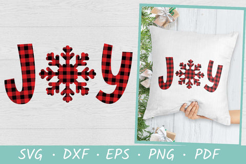 Joy Christmas Design | Christmas SVG | Buffalo Plaid Joy SVG SVG Irina Ostapenko 