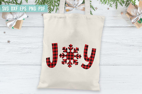 Joy Christmas Design | Christmas SVG | Buffalo Plaid Joy SVG SVG Irina Ostapenko 