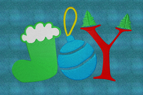Joy Christmas Embroidery/Applique DESIGNS embroidery-workshop 