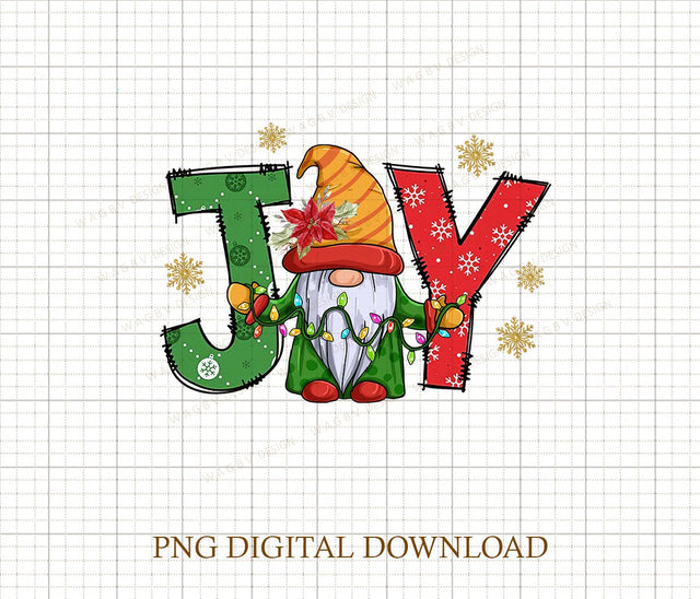 Joy Christmas Gnome Sublimation, Cute Winter Png, Christmas Png, Christmas Party Png, Christmas Png File, Gnome Coffee Design Sublimation DiamondDesign 