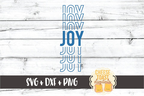 Joy - Christmas Mirror Word SVG PNG DXF Cut Files SVG Cheese Toast Digitals 