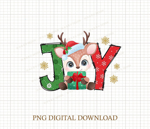 Joy Christmas Reindeer Sublimation, Cute Winter Png, Christmas Png, Christmas Party Png, Christmas Png File, Gnome Coffee Design Sublimation DiamondDesign 