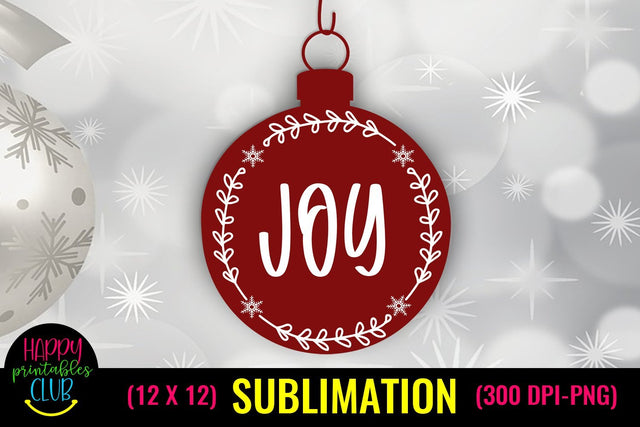 Joy Christmas Sublimation- Sublimation Christmas Designs Sublimation Happy Printables Club 