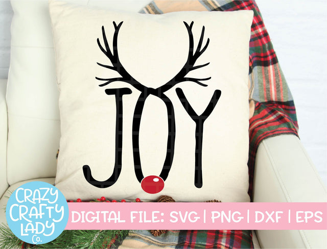 Joy | Christmas SVG Cut File SVG Crazy Crafty Lady Co. 