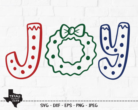 Joy | Christmas SVG SVG Texas Southern Cuts 