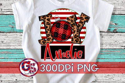 Joy Circle Design with Name Boxes PNG for Sublimation-Christmas PNG Sublimation Greedy Stitches 