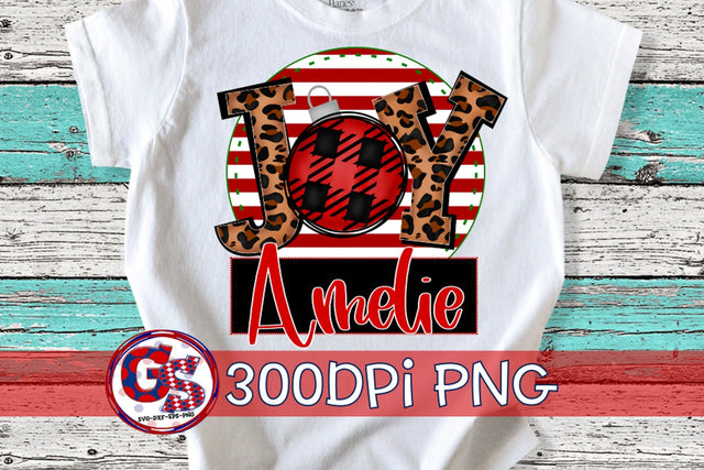 Joy Circle Design with Name Boxes PNG for Sublimation-Christmas PNG Sublimation Greedy Stitches 
