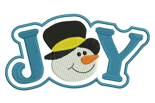 JOY Embroidery Designs, Snowman Embroidery Designs, Christmas Embroidery File Embroidery/Applique DESIGNS NextEmbroidery 