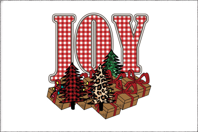 Joy Gingham Red Christmas Sublimation Sublimation Jagonath Roy 