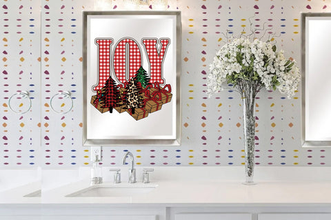 Joy Gingham Red Christmas Sublimation Sublimation Jagonath Roy 