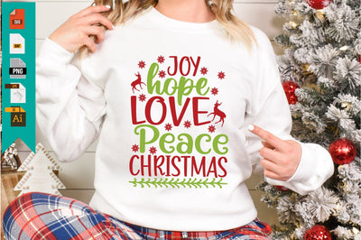 Joy Hope Love Peace Christmas SVG Craftlabsvg24 