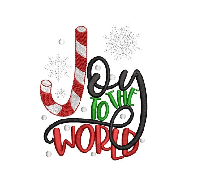 Joy in the world Embroidery Design, Holiday Machine Embroidery Design . Embroidery/Applique DESIGNS ArtEMByNatalia 