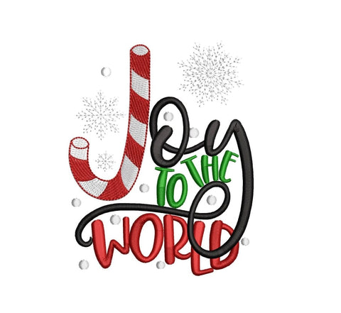 Joy in the world Embroidery Design, Holiday Machine Embroidery Design . Embroidery/Applique DESIGNS ArtEMByNatalia 