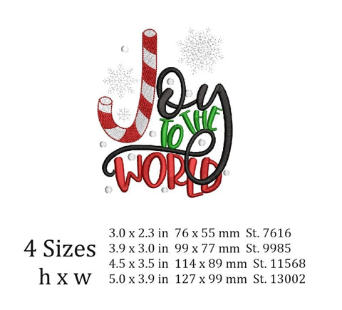Joy in the world Embroidery Design, Holiday Machine Embroidery Design . Embroidery/Applique DESIGNS ArtEMByNatalia 