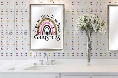 Joy Love Hope Peace Believe Christmas Sublimation Sublimation Jagonath Roy 