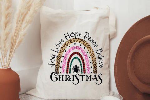 Joy Love Hope Peace Believe Christmas Sublimation Sublimation Jagonath Roy 