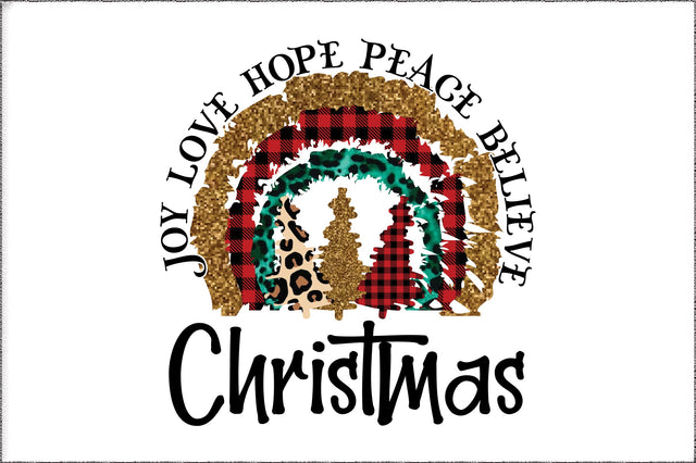 Joy Love Hope Peace Believe Christmas Sublimation Sublimation Jagonath Roy 