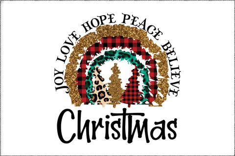Joy Love Hope Peace Believe Christmas Sublimation Sublimation Jagonath Roy 