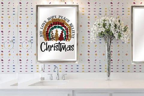 Joy Love Hope Peace Believe Christmas Sublimation Sublimation Jagonath Roy 