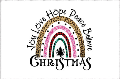 Joy Love Hope Peace Believe Christmas Sublimation Sublimation Jagonath Roy 