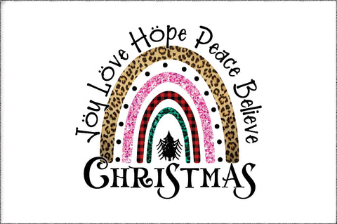 Joy Love Hope Peace Believe Christmas Sublimation Sublimation Jagonath Roy 