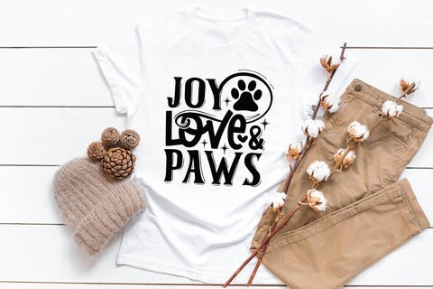 Joy Love & Paws SVG - Christmas Dog SVG SVG CraftLabSVG 