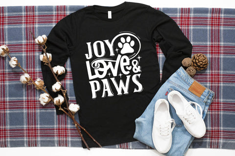 Joy Love & Paws SVG - Christmas Dog SVG SVG CraftLabSVG 