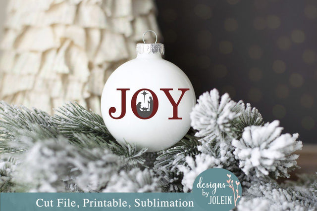 Joy Nativity Scene SVG Designs by Jolein 